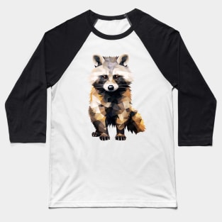 Geometric Raccoon Baseball T-Shirt